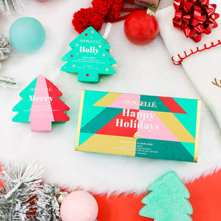 Spongelle Happy Holidays Merry and Holly Tree Gift Set