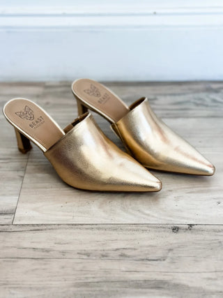 Gold Mules-Beast Fashion