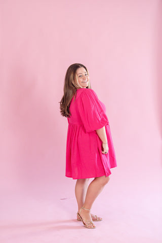 ee:some Hot Pink Mini Dress