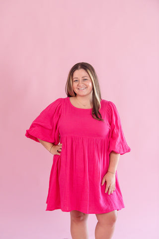 ee:some Hot Pink Mini Dress