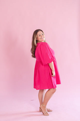 ee:some Hot Pink Mini Dress