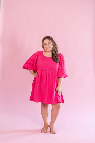 ee:some Hot Pink Mini Dress