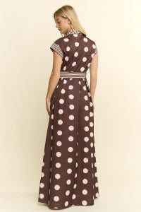 Jade by Jane Dot and Stripe Maxi Dress