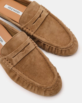 Steve Madden Rafe Taupe Suede Loafers