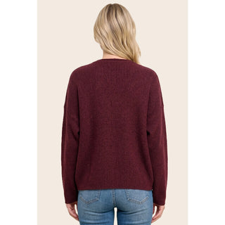 Staccato Solid Button-Down Sweater Cardigan