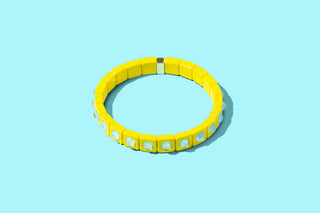 Enamel Stretch Bracelet - Small Gems - Maeve - Asst Colors