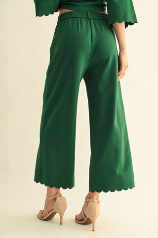 Jodifl Scallop Edge Wide Leg Pants