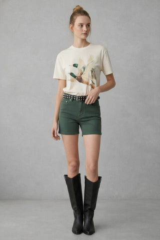 Vintage Duck Flight Graphic Tee-Jade by Jane