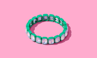 Taylor Elliott Enamel Stretch Bracelet -  Layla