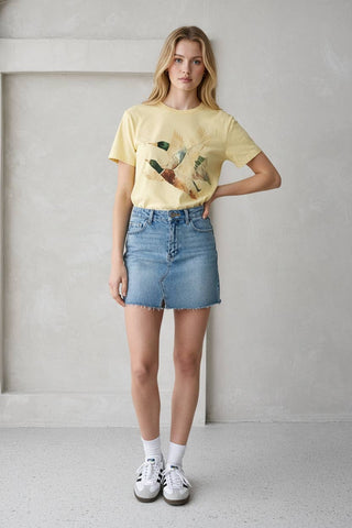 Vintage Duck Flight Graphic Tee-Jade by Jane