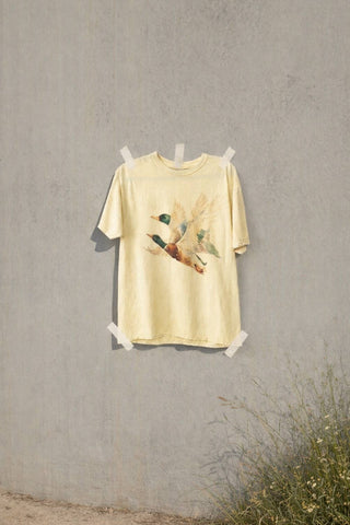 Vintage Duck Flight Graphic Tee-Jade by Jane