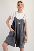 Easel Mineral Washed Romper