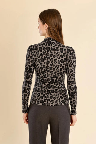 Molly Bracken Grey Leopard Top