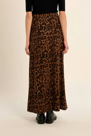 Molly Bracken Leopard Maxi Skirt