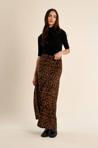 Molly Bracken Leopard Maxi Skirt