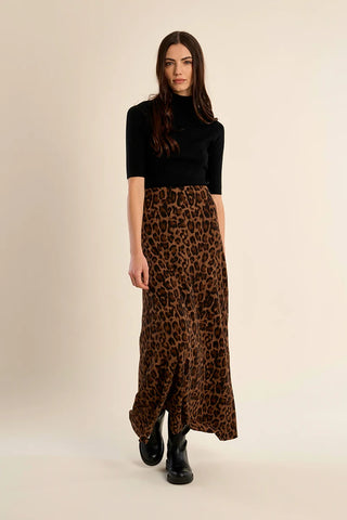 Molly Bracken Leopard Maxi Skirt