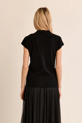 Molly Bracken Knit Short Sleeve Sweater