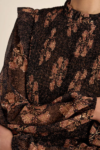 Molly Bracken Printed Ruched Blouse