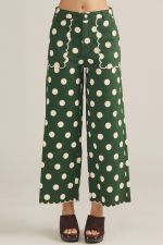 Entro Green Polka Dot Pants