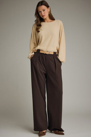 Entro Belted Wide Leg Pants