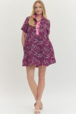 Entro Floral Printed Mini Dress