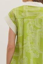 Entro Geometric Print Mini Dress