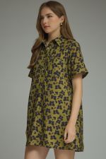 Entro Butterfly Print Mini Dress