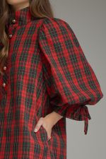 Entro Holiday Plaid Mini Dress