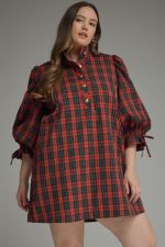Entro Holiday Plaid Mini Dress