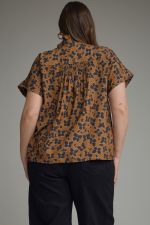 Entro Floral Print Ruffle Top