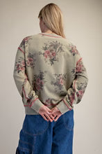 Easel Mineral Washed Vintage Floral Top