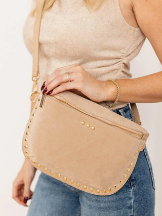 Sabrina Studded Suede Bum Bag