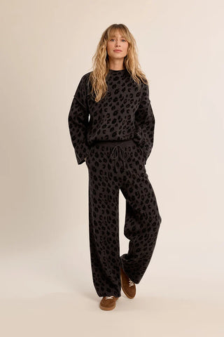Molly Bracken Leopard Knit Sweater