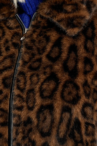 Molly Bracken Leopard Faux Fur Jacket