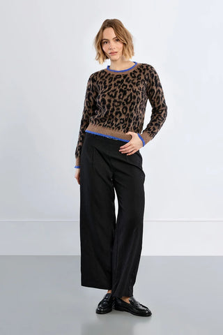 Molly Bracken Leopard Knit Sweater